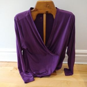 XXL Thyme maternity essence purple pregnancy yoga top
